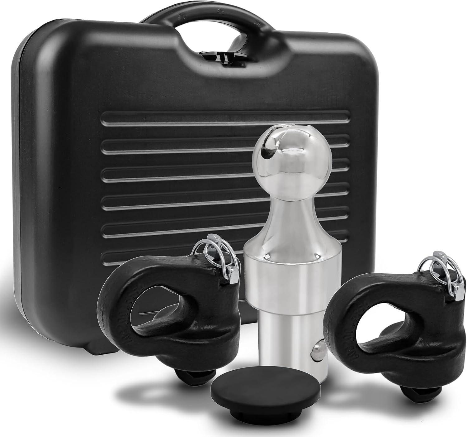 60692, Puck System Gooseneck Hitch Ball Kit, Compatible with 2013-2026 Ford F250 F350 F450, 2016-2026 Chevrolet Silverado, GMC Sierra & Nissan Titan XD, 38000 lbs GTW/ 9500 lbs VTW, 2-5/16 Inch Ball