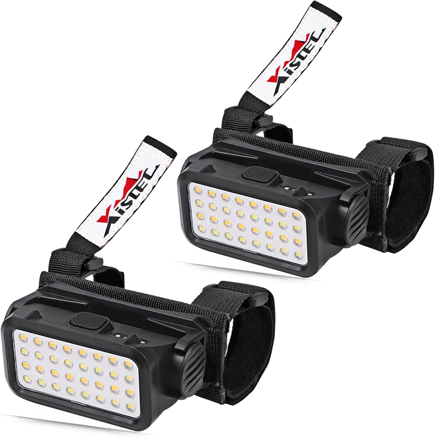 Xislet 2 Pack UTV Dome Lights, 32pcs LED Chips Type-C Rechargeable UTV Interior Light Compatible with Polaris RZR Ranger Can-Am Maverick Honda Talon 1.25"-2.0" Roll Bar Cage Roof Lights