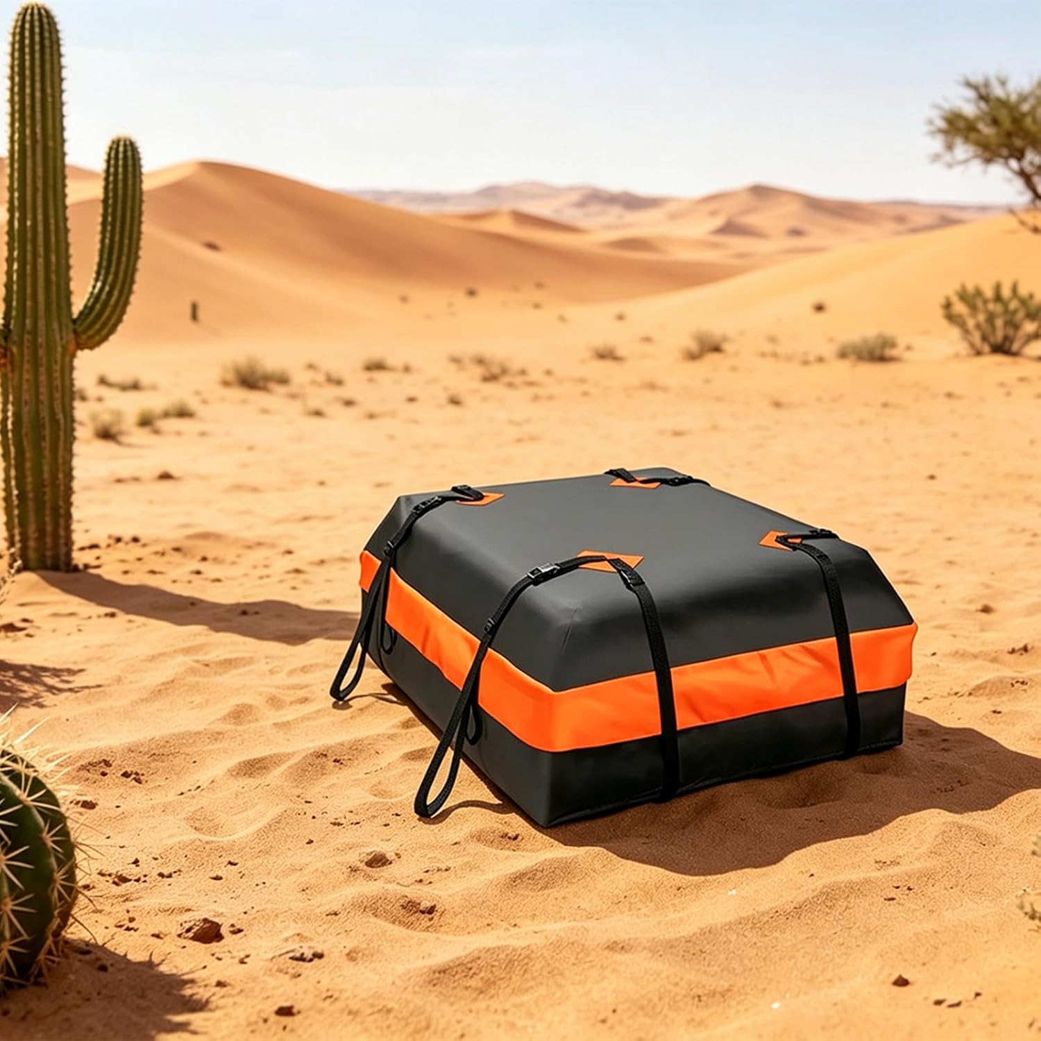 Weatherproof Car Top Travel Bag Featuring Double Layer Water Coating and Adjustable Wide Straps Snowproof Roof Bag