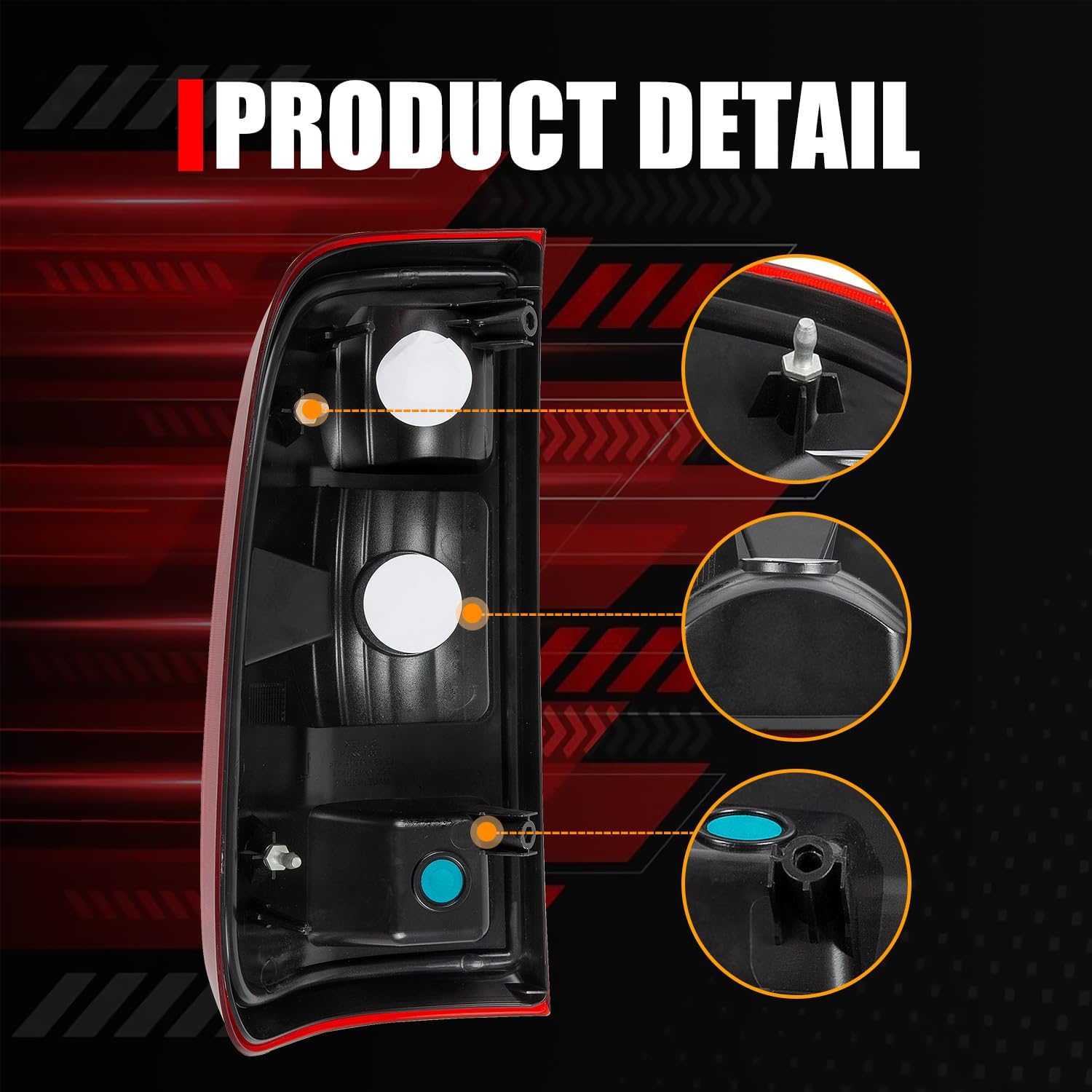 RANSOTO Tail Light Compatible with Ford F250 F350 F-250 F-350 Super Duty 2008 2009 2010 2011 2012 2013 2014 2015 2016 Right Passenger Side Rear Lamp Taillight Housing Replaces FO2801208