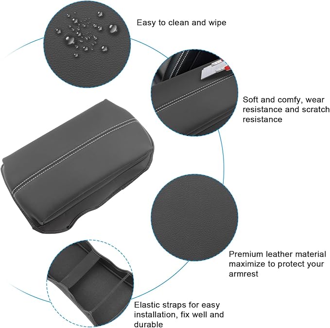 SXCY for 2024 2025 Mustang Armrest Cover for Mustang 2025 Accessories 2024 2025 - Image 6