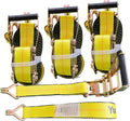 Ratchet Straps Heavy Duty 2" x 30' x 10000 lbs J Hook Tie Down Strap Ratcheting