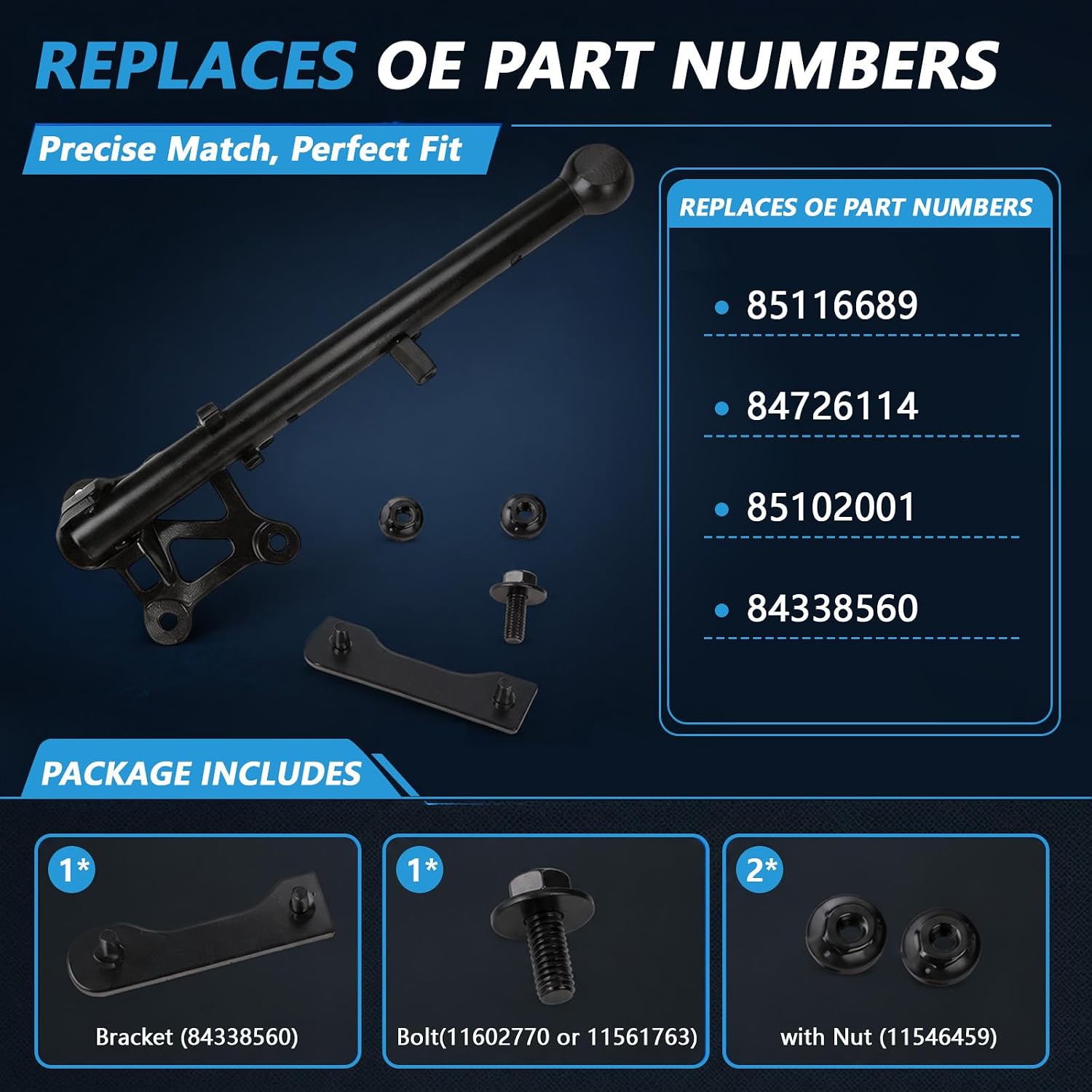 Auxiliary Tailgate Step Handle Compatible with Chevy Silverado & GMC Sierra 1500 2500HD 3500HD 2019-2026 Truck Bed Assist Handle Assembly Tailgate Handle W/Bracket Repalces 85116689 84338560