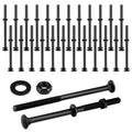 zonon 24 sets carriage bolt, black, 1/2 x, main product view