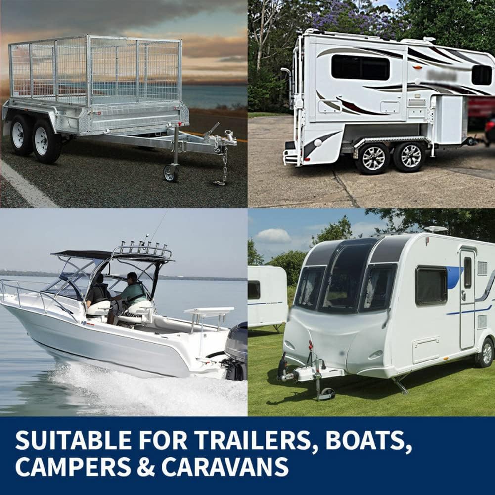 Trailer Mover, 350W Electric Trailer Jack with Max Load 5504.5 lbs (2270 kg), 12V Electric Jockey Wheel Mover with 5-7m/min Speed, Motorised Jockey Wheel for Caravan RV Camper
