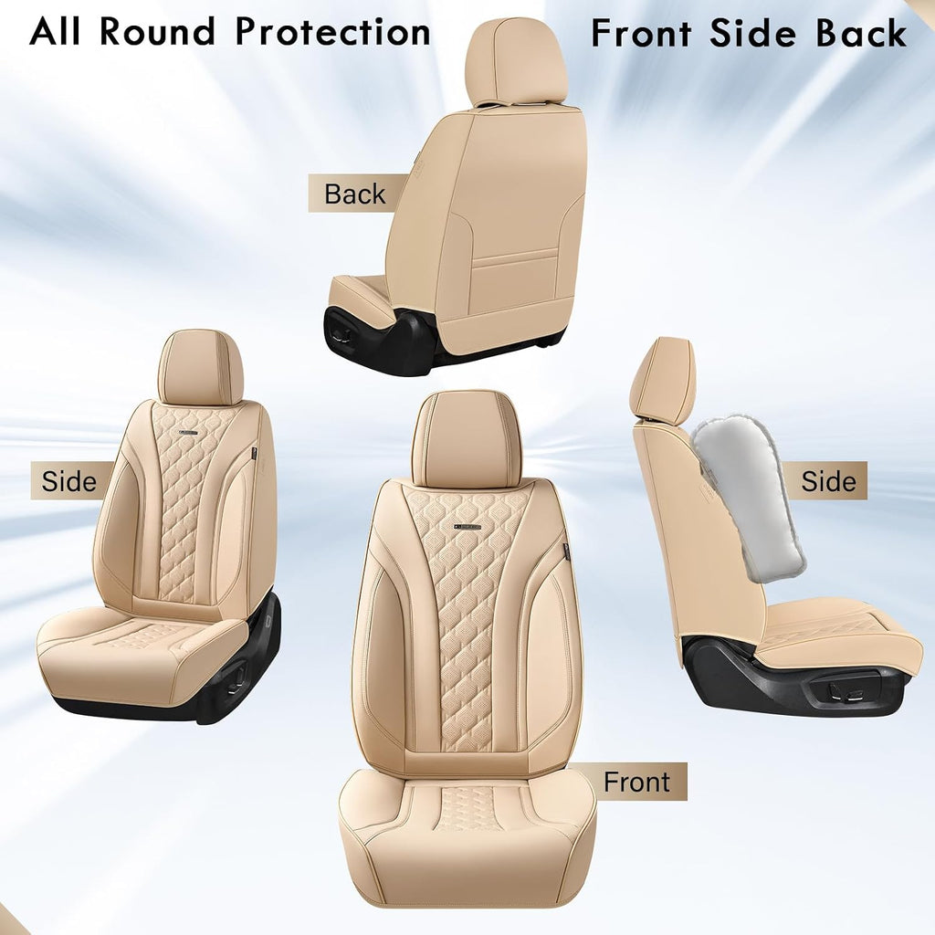 coverado car seat covers front seats, beige seat on a desk or shelf