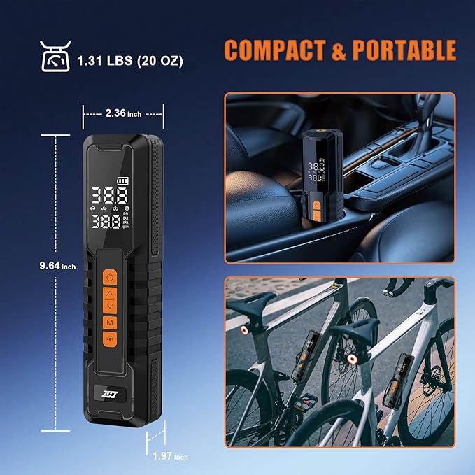 Tire Inflator Portable Air Compressor, Air Pump - Image 8