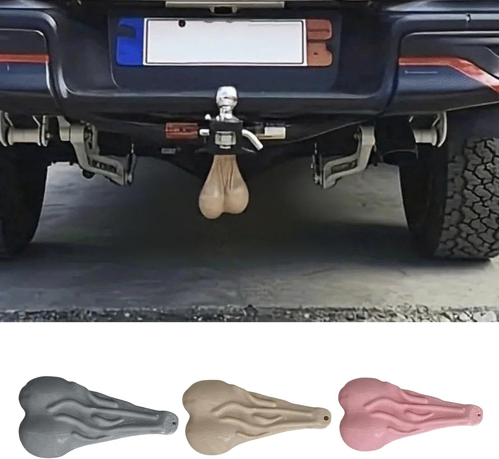 3 Pack Funny Trailer Hitch Cover Balls Nuts, Ridiculous Trailer Hitch Decoration, Trailers Hook Cover, Gag Prank Funny Exterior Vehicle Decoration for Boyfriend Husband Men