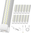 12 Pack Super Bright 100w 8ft Led Shop Light, 15000lm 5000k V Shape 8' Led Shop