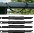 Grab Handles for Ford Bronco 2021-2024 2/4 Door, Roll Bar Paracord Grip Handles, for Ford Bronco Interior Accessories(Black 4PCS)