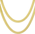 men's women's flat flexible shine herringbone 4mm, 5mm, main product view