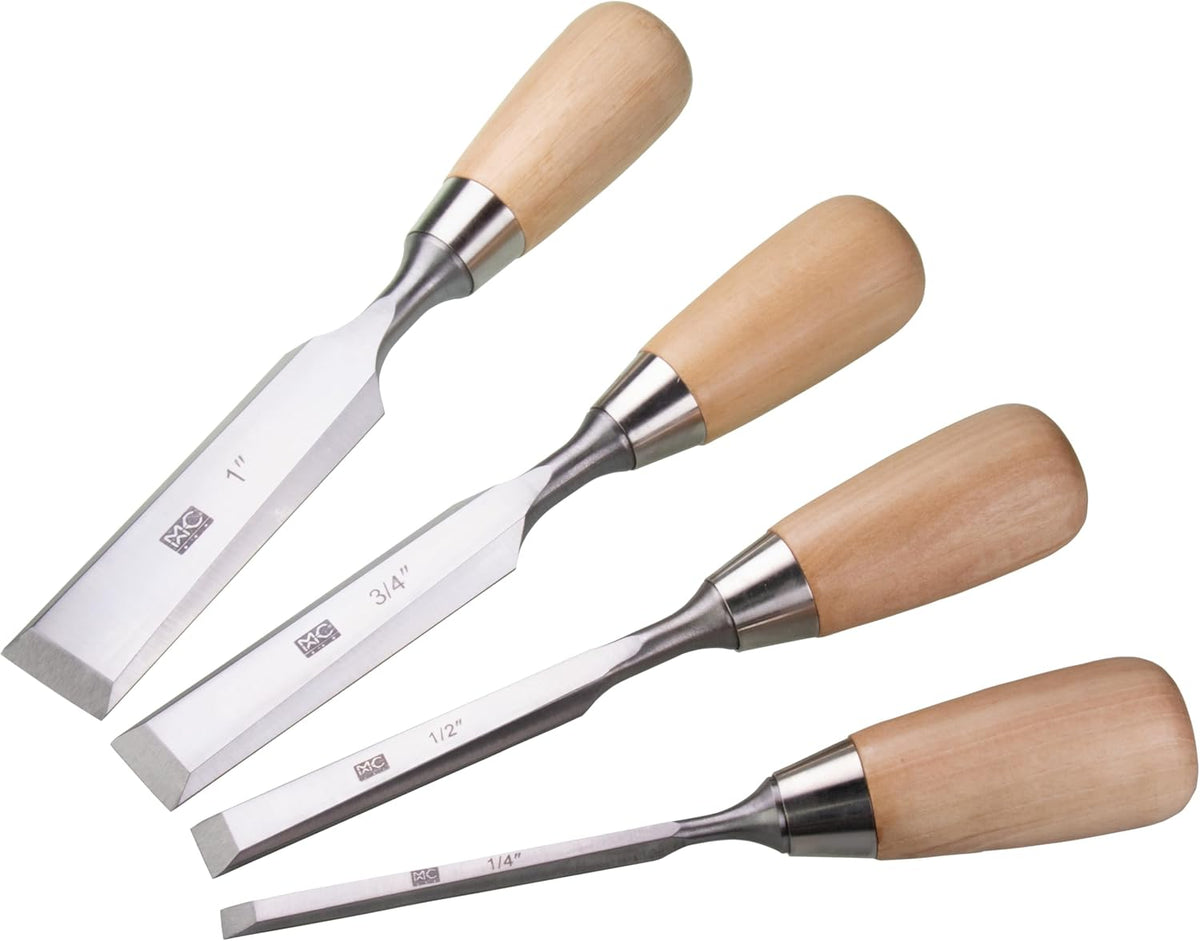 4 piece bevel edge butt chisel set 1/4, main product view