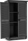 MCombo Outdoor Storage Cabinet, Garden Storage Shed, Outside Vertical Shed
