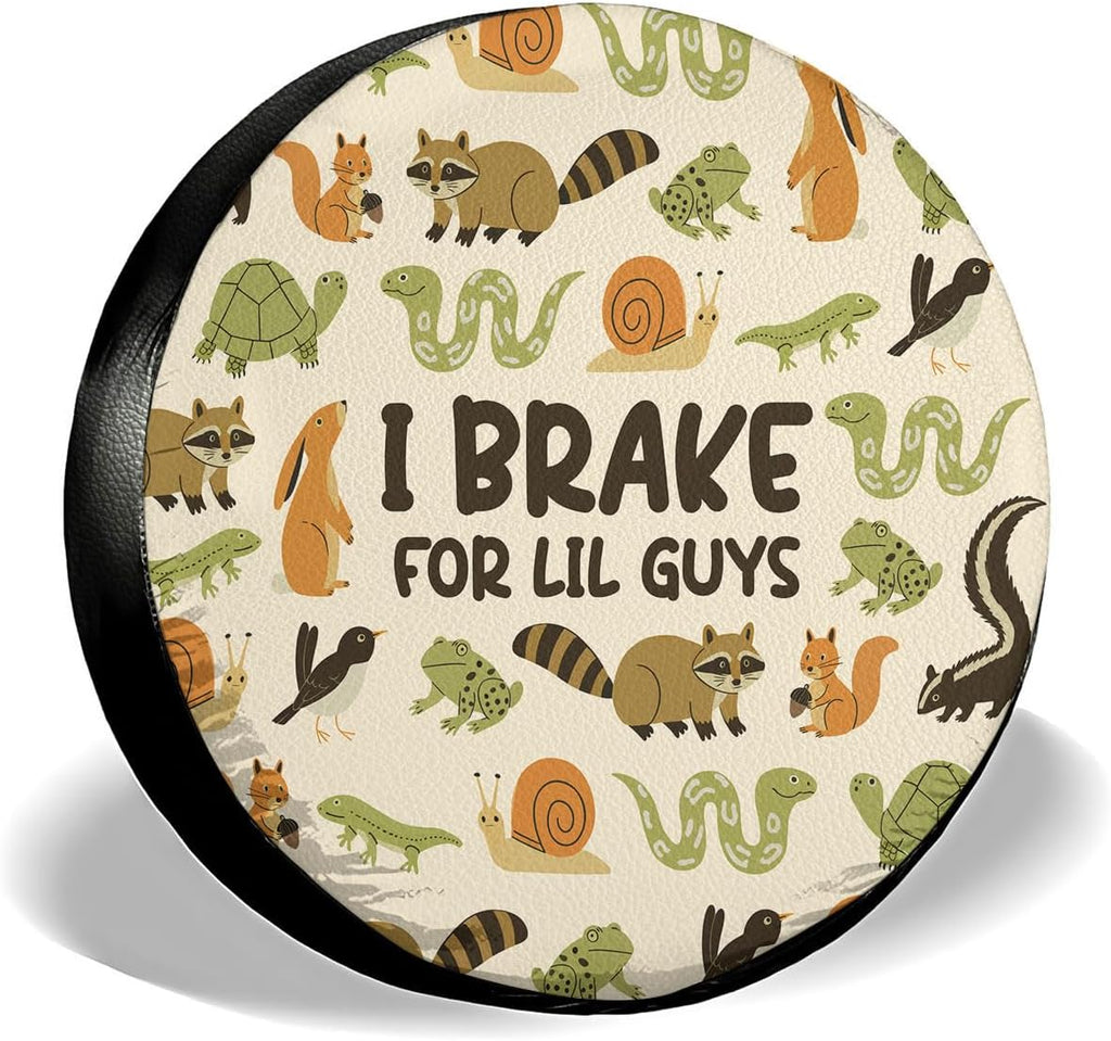 GENANY Wildlife Animal Father's Day PVC Spare Tire Cover for RV Trailer, Waterproof, Size 14 Fits 24-27 Inch
