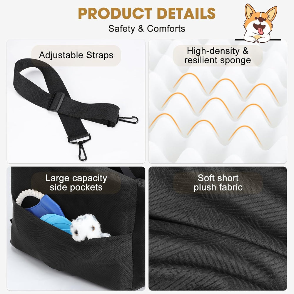 JOEJOY Dog Car Seats for Small Medium Dogs Under 35lbs, Dog Booster Seat with...