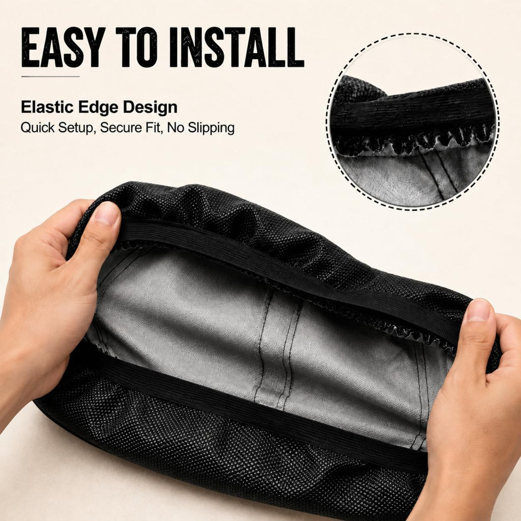 Seat Cover for Eskute Electric Dirt Bike, Anti-Slip Leather E-Bike Seat Protector for Eskute Nova Mini Electric Dirt Bike Off Road Black