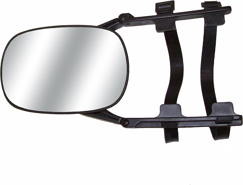 CIPA Clip-On Towing Mirror | Black & Silver | 15.75 Inch | Pack of 2
