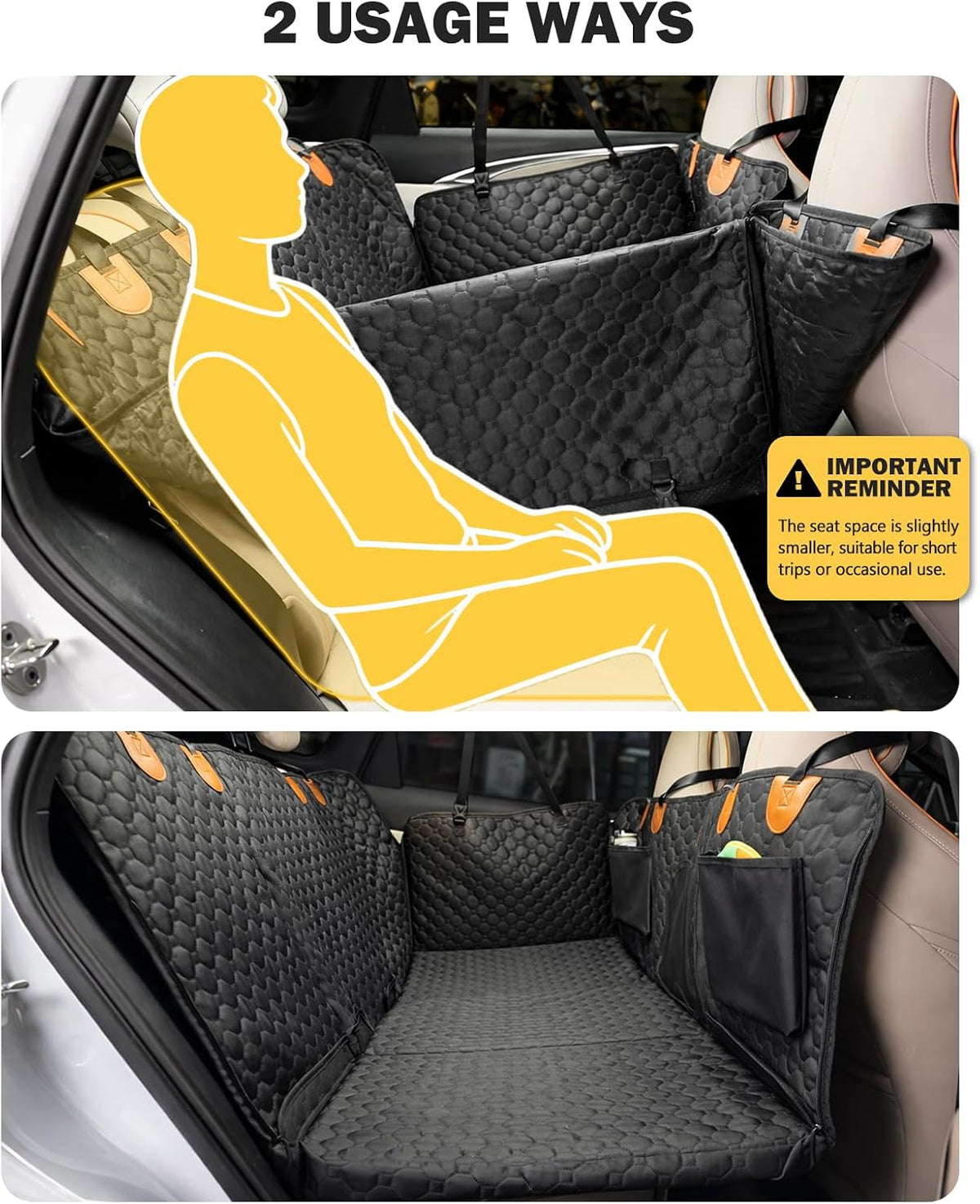 back seat extender for dogs, waterproof dog car on a desk or shelf