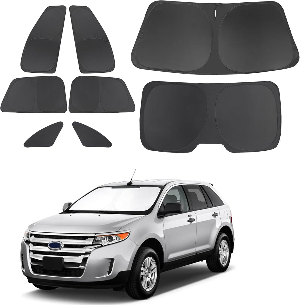 TINGLU Window Shades for Ford Edge 2007-2014 Accessories Car Side Full Windows