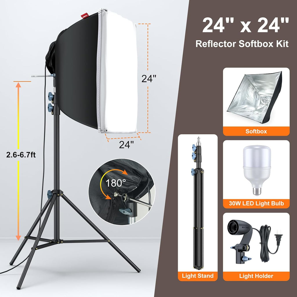 linco lincostore photo video studio light kit am169 showing dimensions