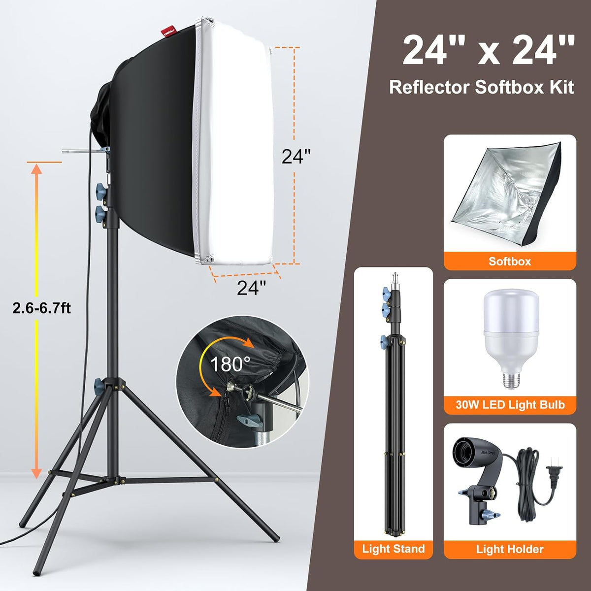 linco lincostore photo video studio light kit am169 showing dimensions