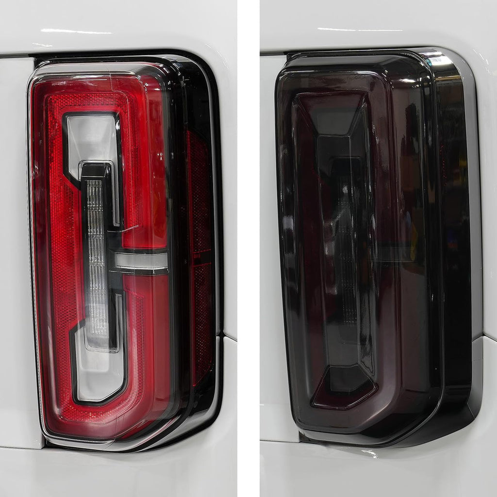 IAG I-Line Smoked LED Tail Light Covers for Ford Bronco 2021+ 2/4 Door (OEM Signature LED Taillights ONLY, Does not fit Base or Sport models)