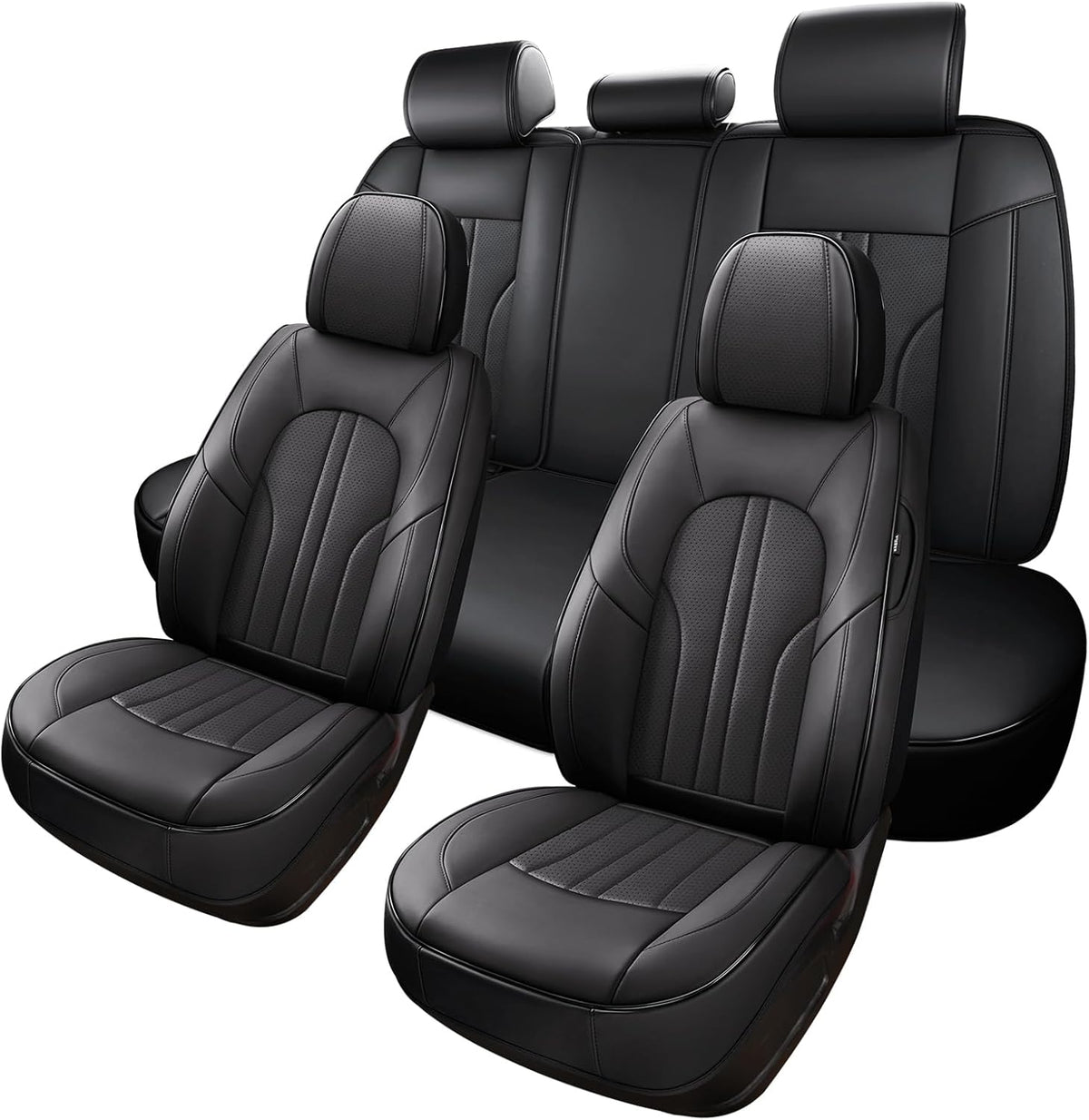 mingbron car seat cover full set, leather car, main product view