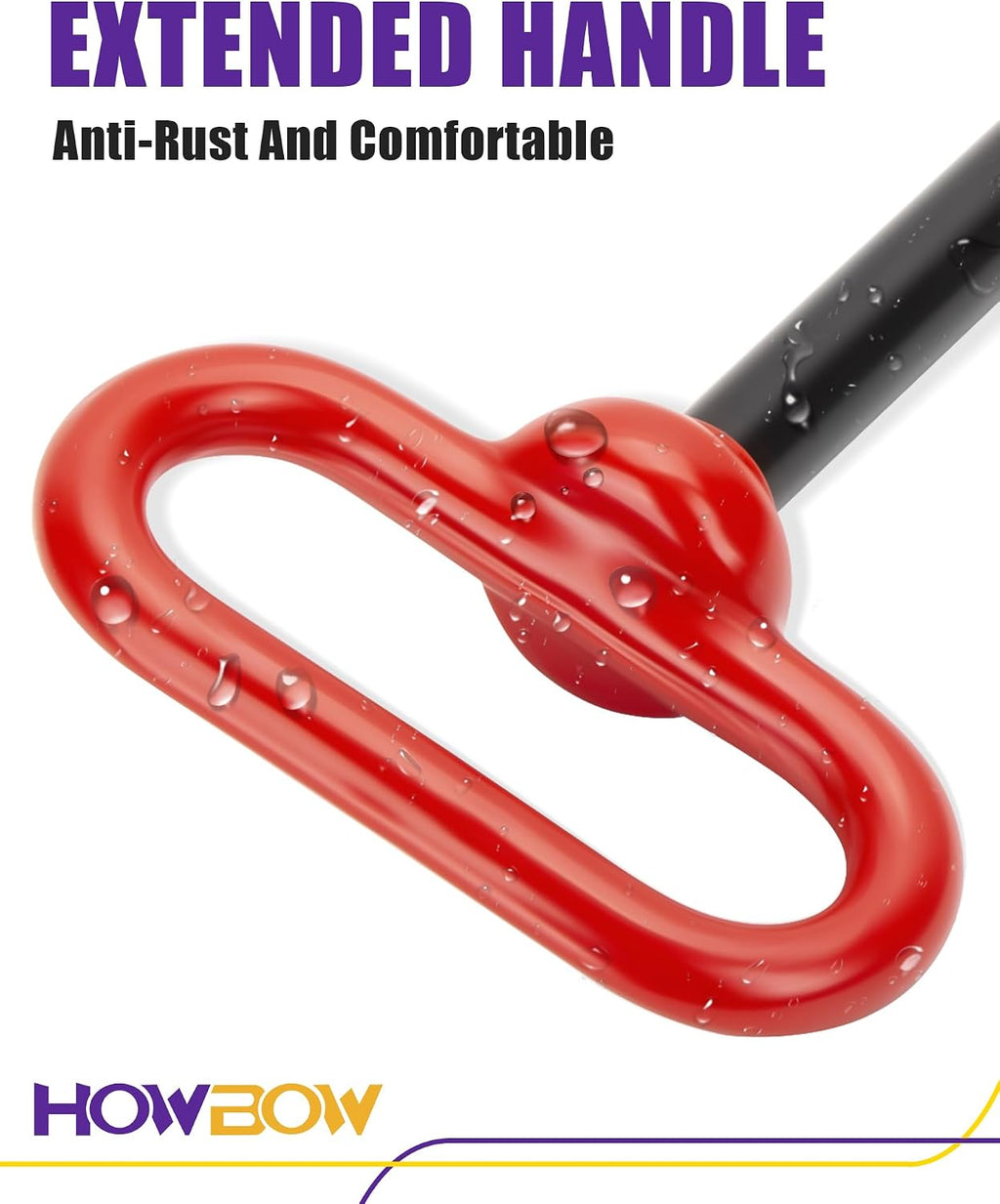 1/2 inch Trailer Hitch Pin and Clip, 1/2" x 4" Tow Hitch Pin Rubber Coated Red Handle Pin for Tractors, Towing, Lawn Mower, Golf Cart and ATV, Heavy Duty Gate Pin Trailer Accessories One-Handed