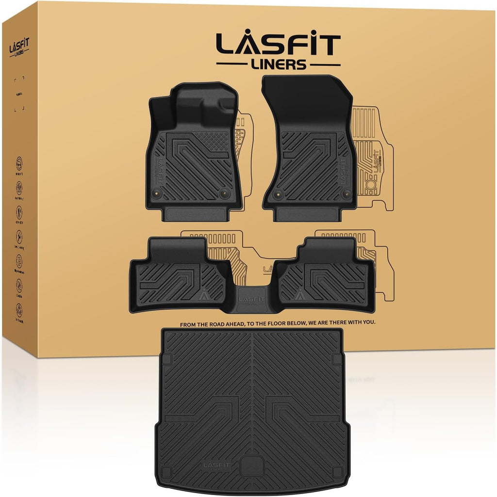 LASFIT Floor Mats & Cargo Mat for Audi Q5/SQ5 2018-2025, TPE All Weather