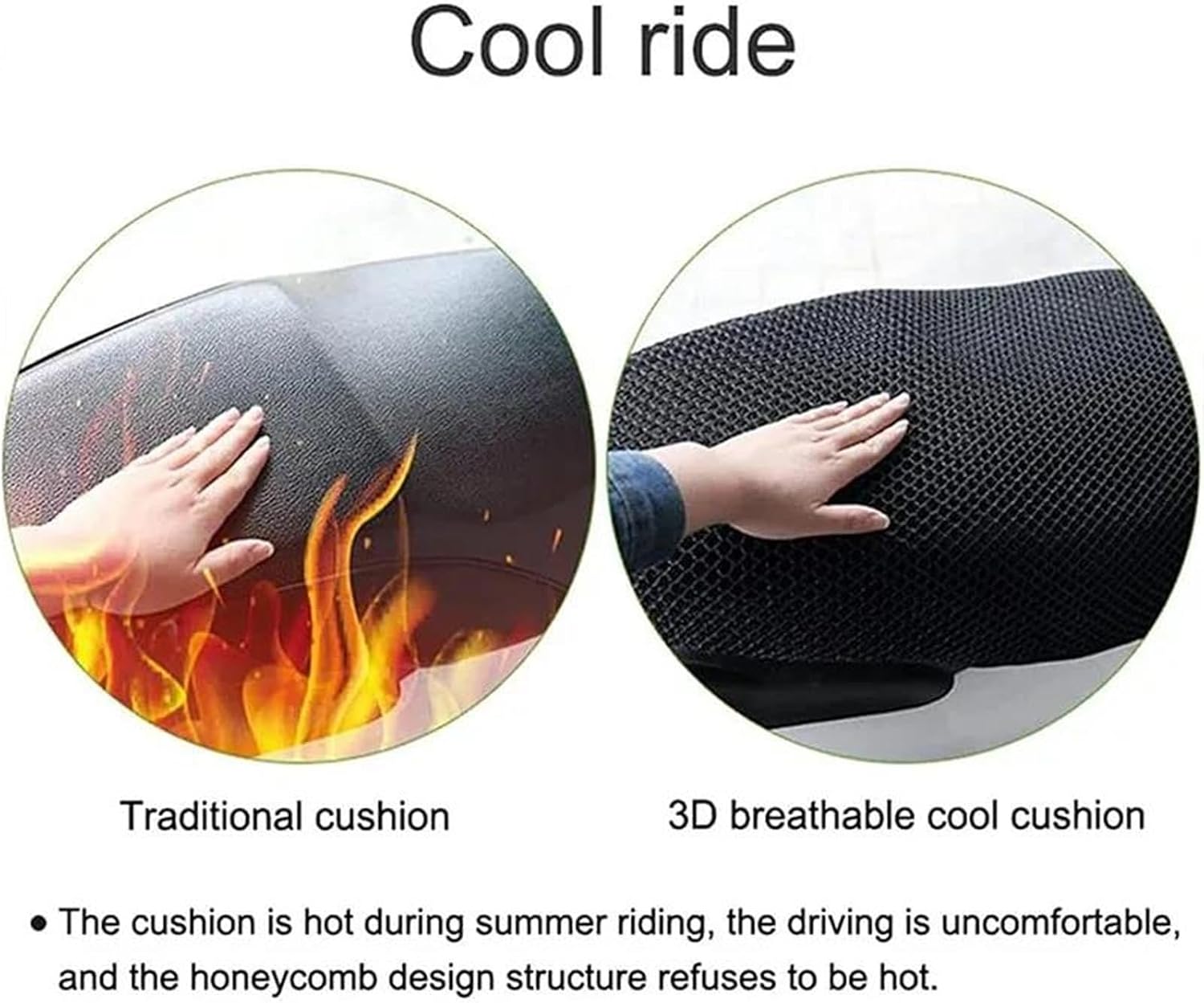 Breathable Waterproof Honeycomb Mesh Seat Cushion Cover Accessories for Ducati Multistrada V4 Rally Pikes Peak V4S Sport