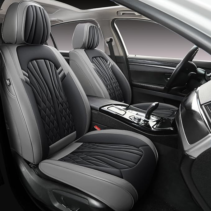 Leather Car Seat Covers, Breathable and Waterproof Faux Leather Automotive Seat by MINGBRONCARSEATCOVER