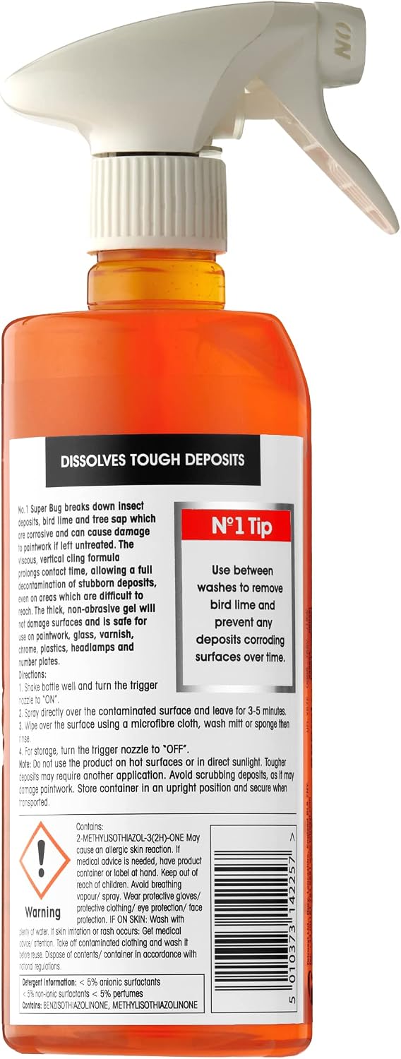 CarPlan No.1 Super Bug Spray with Trigger, Sap and Insect Remover, 21 Fl Oz