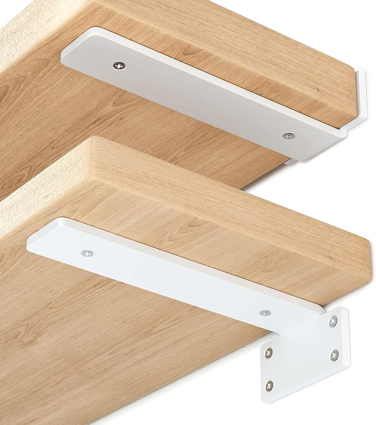 floating shelf brackets 10 inch 6 pack, hidden, main product view