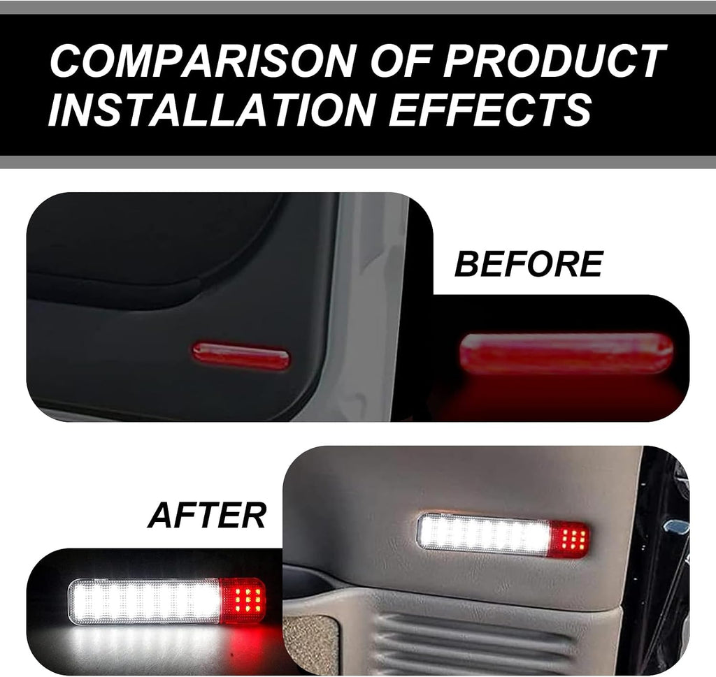 Pack-2 Car Interior Door LED Light, Super Bright Vehicle Door Panel Courtesy Light, Compatible with Chevrolet, Taher, Silverado, Saaban, GMC, Cadillac, Hummer (White Light)