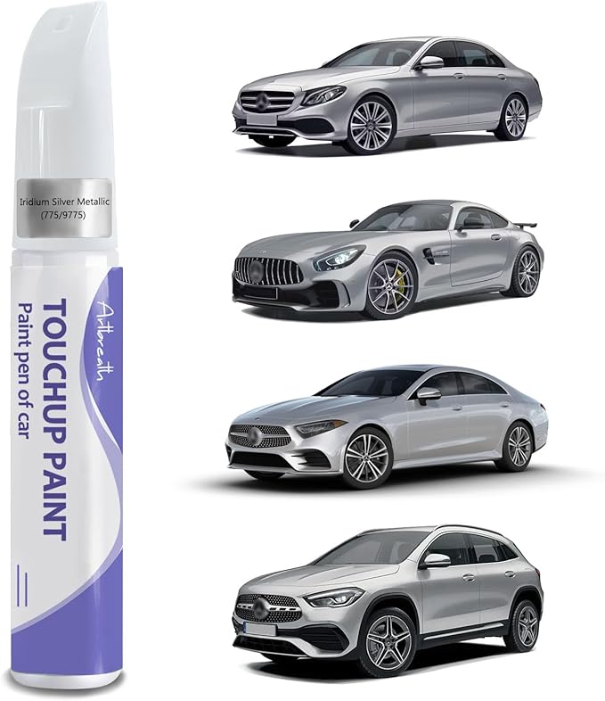 Touch Up Paint for Mercedes Benz Iridium Silver-Exact Match–Chips and Nicks by Artbreath