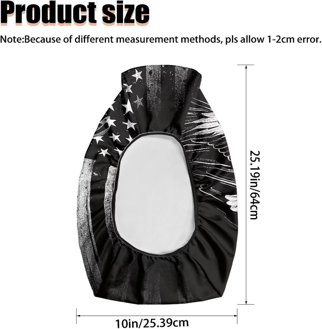 American Flag Eagle ATV Seat Covers Waterproof Soft 4-Wheeler Seat Cushion Covers Breathable Elastic Fit for Most Polaris Sportsman Polaris Scrambler Honda Rancher