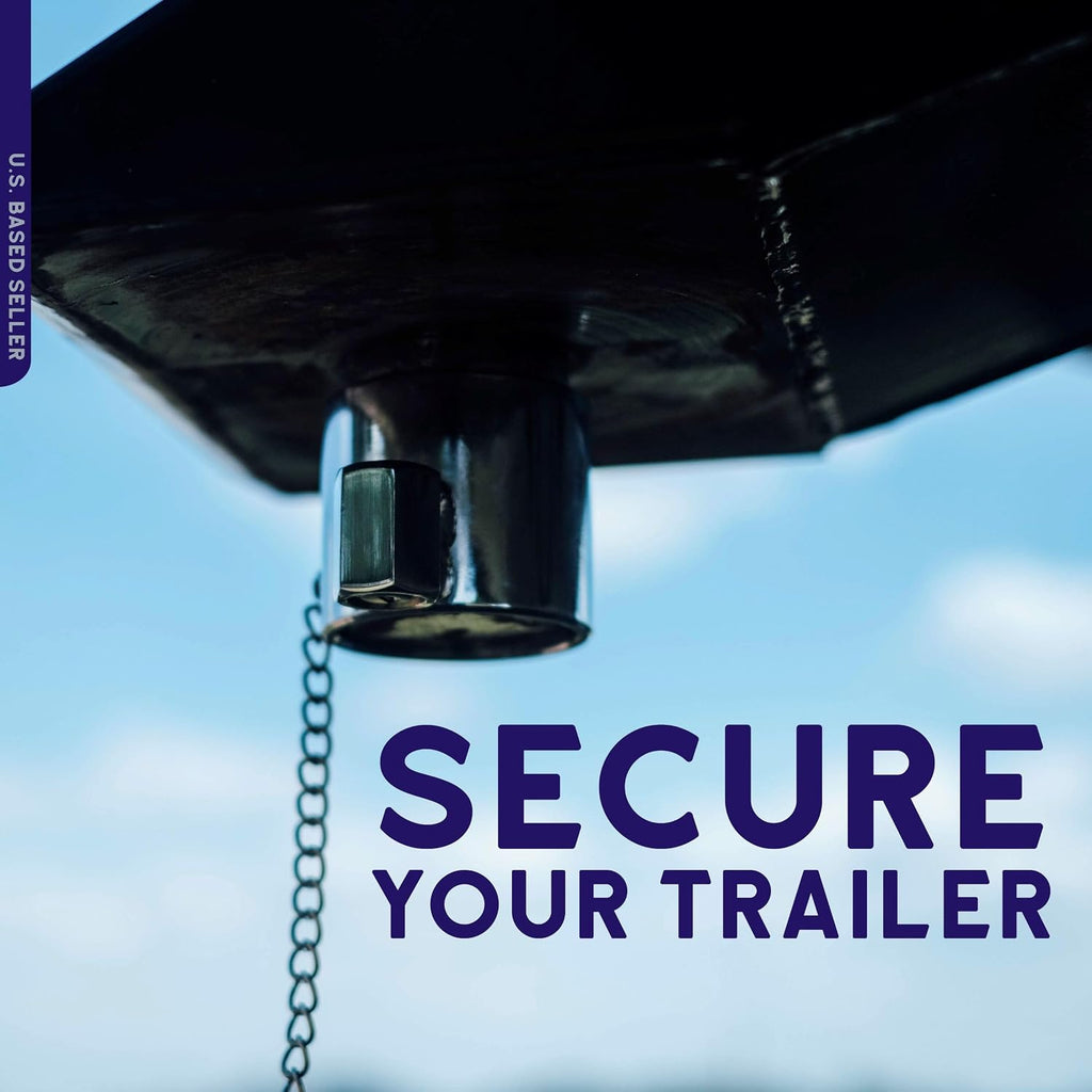 BISupply Semi Trailer King Pin Lock - Anti Theft 5th Wheel Hitch Locking Pin Kingpin Hitch Lock for RVs or Trailers