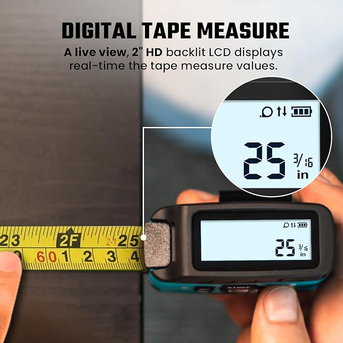 MiLESEEY DT20 Laser Tape Measure 3-in-1, 130FT Laser Distance Meter, 16FT - Image 3