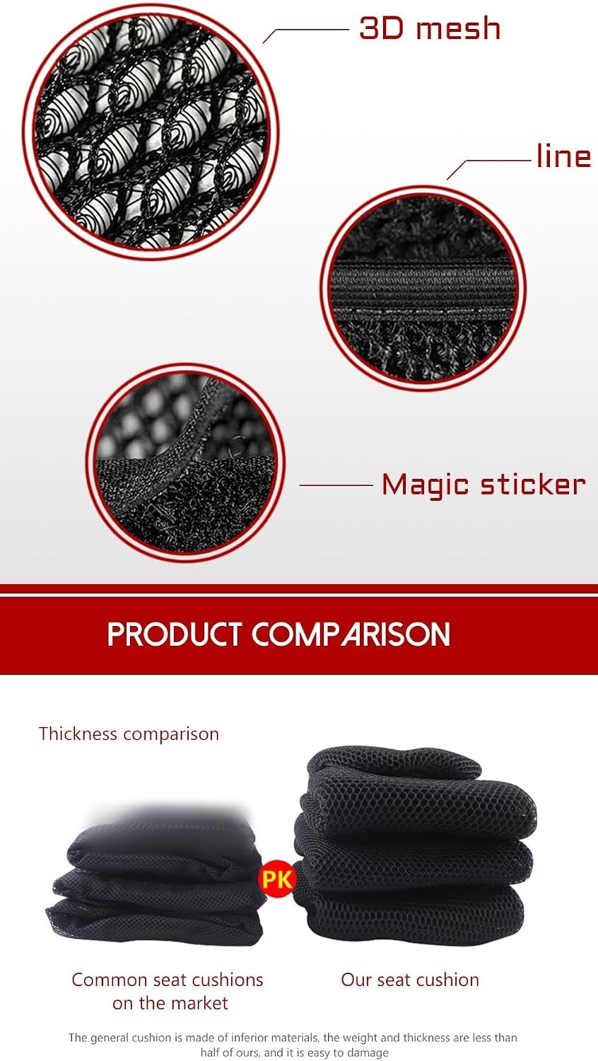 Nylon Fabric Seat Cover for Triumph Tiger 900 GT PRO Rally TIGER900 Protective Cushion Seat Cover Motorcycle Accessories