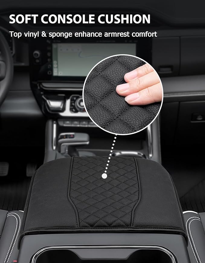 Center Console Cover for Chevy Silverado & GMC Sierra 1500 Accessories 2019-2025 - Image 4