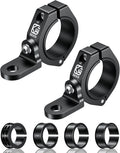 BRCOVAN 2PCS UTV Whip Light Mounts, Off-Road LED Light Bar Mounting Bracket | Solid Aluminum Alloy Materials, 360° Adjustable Whip Flag Mount Fit 1.5''/1.65'' /1.75''/1.85''/2'' Roll Cage Bars