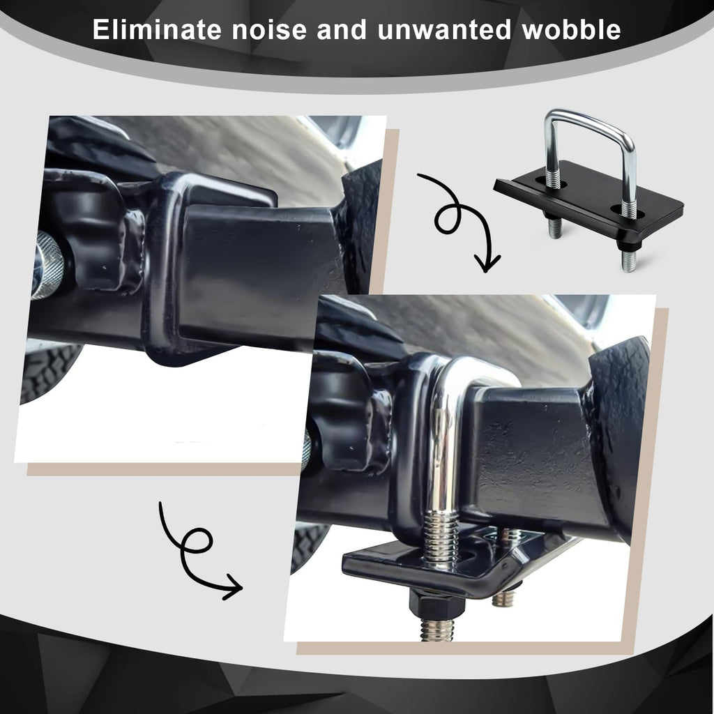 Cenipar Hitch Tightener Anti-Rattle Stabilizer for 1.25" and 2" Hitches Used in Heavy Duty Steel Trailer,Hitch Tightener Clamp Eliminating Rocking Instability(2 Packs)