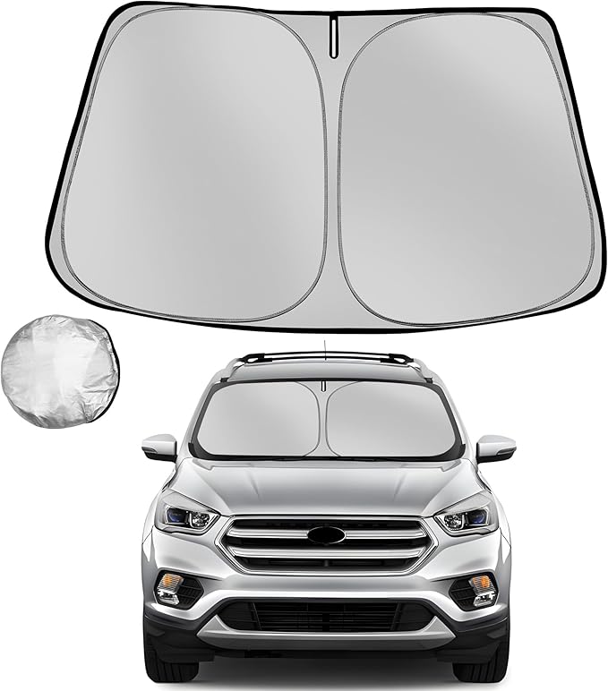 Windshield Sun Shade for 2013-2019 Ford Escape SUV Foldable Sun Sunshade for by Fonowka