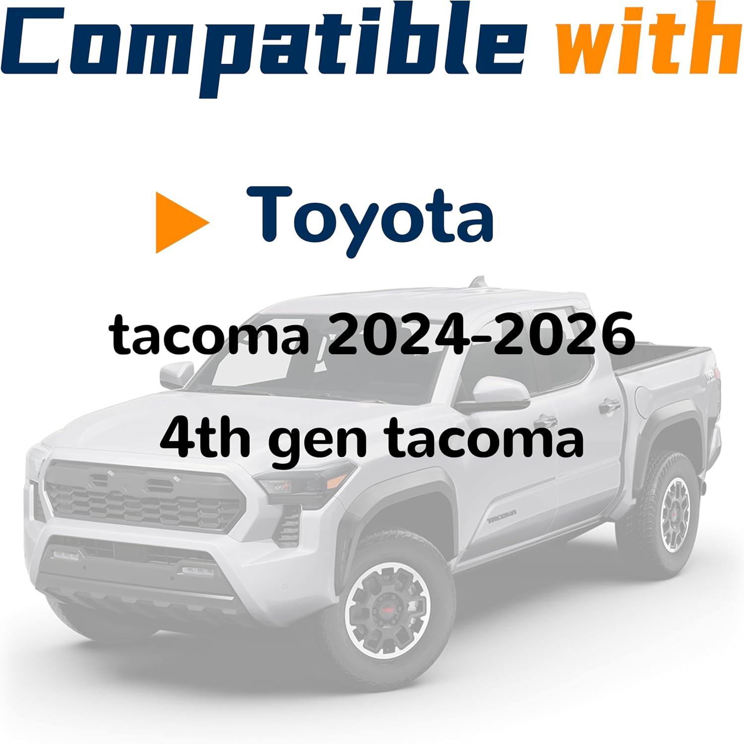 Driver Side A-Pillar Grab Handle Compatible with Toyota Tacoma 4th gen 2024 2025 2026 Black