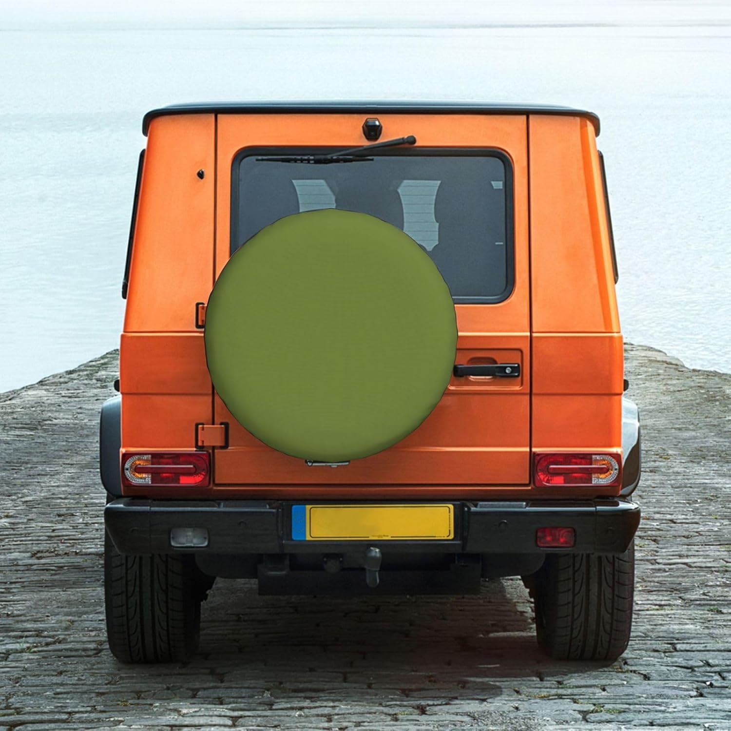 Green Print Universal Spare Tire Cover for RV, Jeep | Wheel Protector Fits Rv, Trailer, Jeep, Shield Tires From Sun, Dirt And Rain For Outdoor Storage