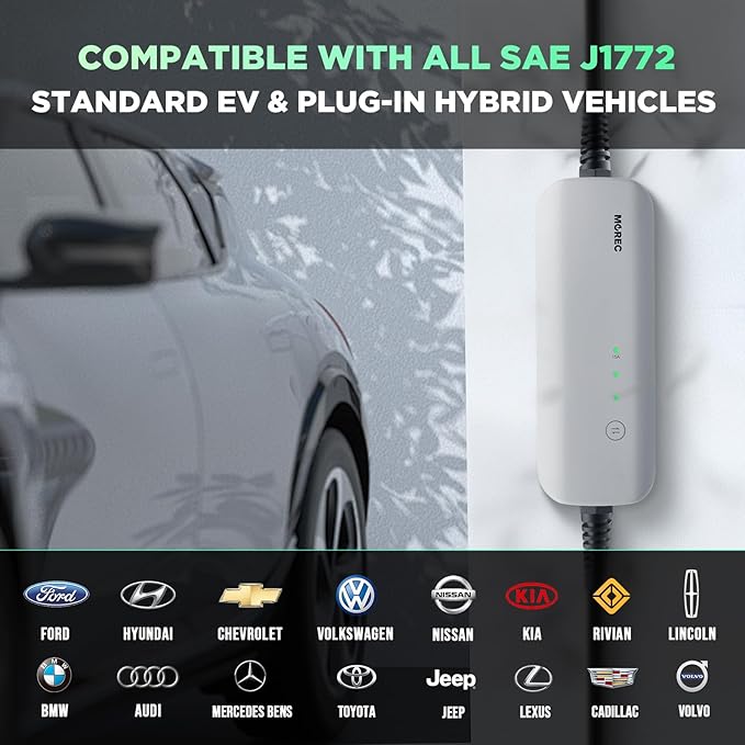 Level 1 EV Charger, 15A 110V Nema 5-15 Plug, Portable Electric Car Charger - Image 7