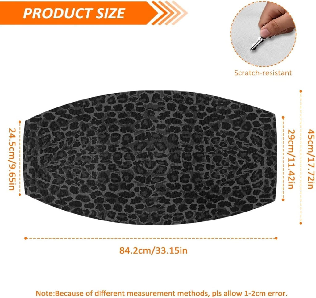 Cheetah Leopard Print Dirt Bike Seat Cover Universal Soft PU Cushion Covers All-Season Protection Cover Easy to Install Universal Fit for Motorcycle Motorcross Enduro