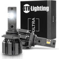 GTR Lighting 9006 Ultra Series Powersport Light for Off-Road or Fog: 1000% Brighter than Halogen, 5750K White, 70000Hrs Lifespan IP68 Waterproof, Pack of 2