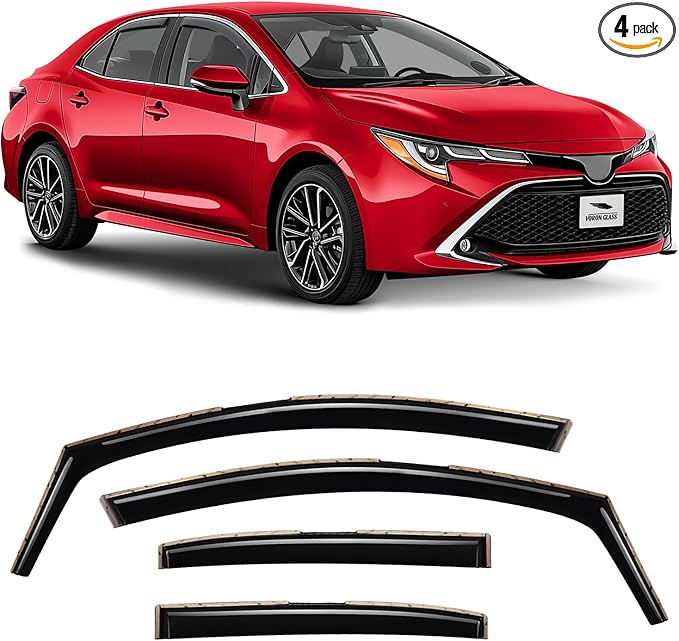 Voron Glass in-Channel Extra Durable Rain Guards by VoronGlass-highqualityautoaccessories
