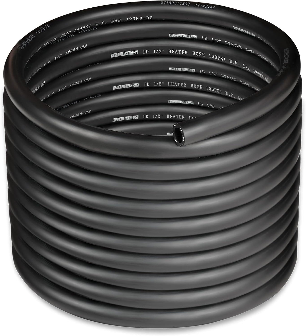 EVIL ENERGY 1/2" Heater Hose Coolant Radiator Straight 100PSI SAE 20R3 25FT